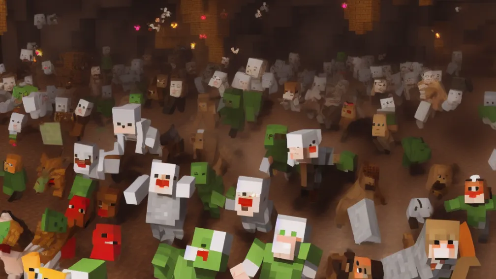 Cinema devine grajd - Alarmă cu găini la filmul Minecraft