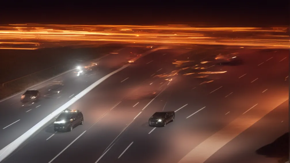 Șofer de 21 de ani prins cu 200 km/h pe A30