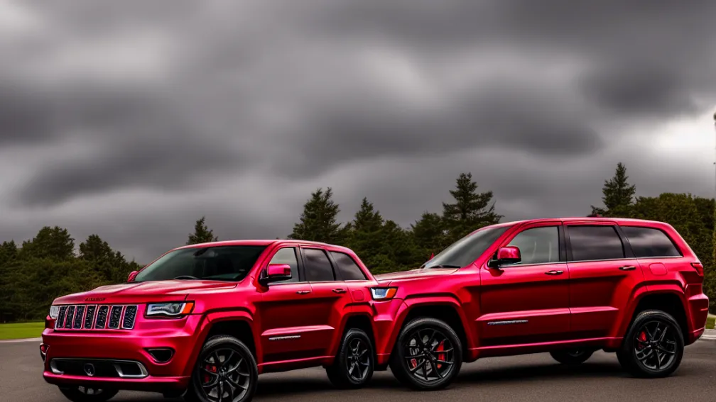 Furt spectaculos în Bad Arolsen: Jeep Grand Cherokee roșu, furat dintr-un parc auto