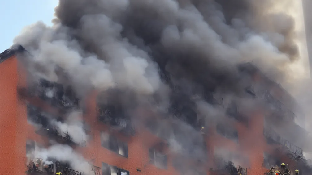 Incendiu în Bremen: Pompierii salvează locatari