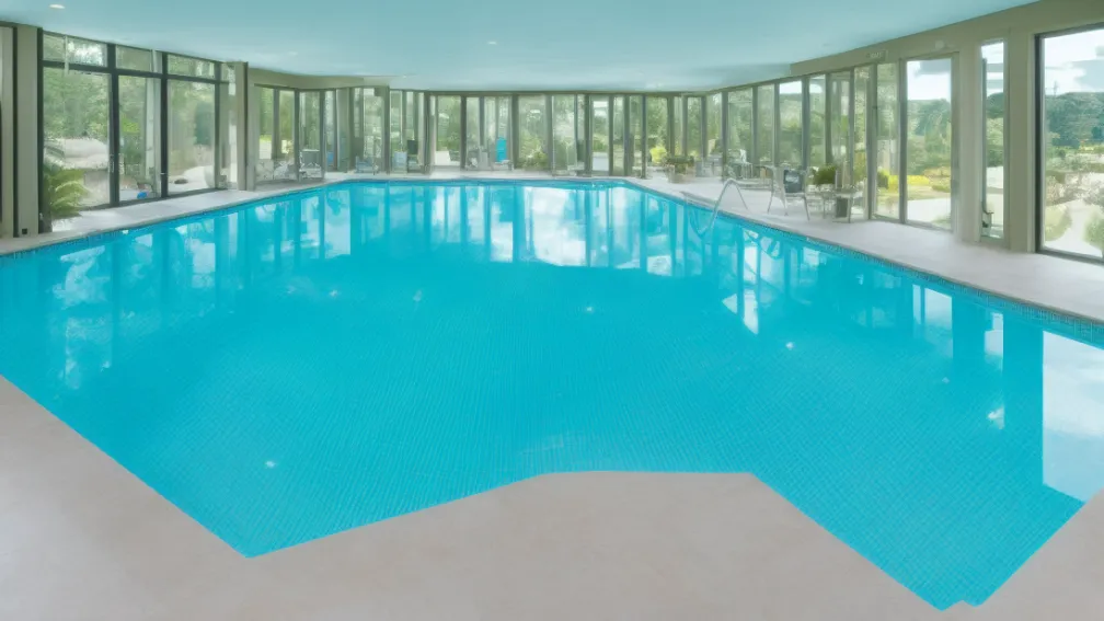 Cerb pătrunde într-o piscină și provoacă haos
