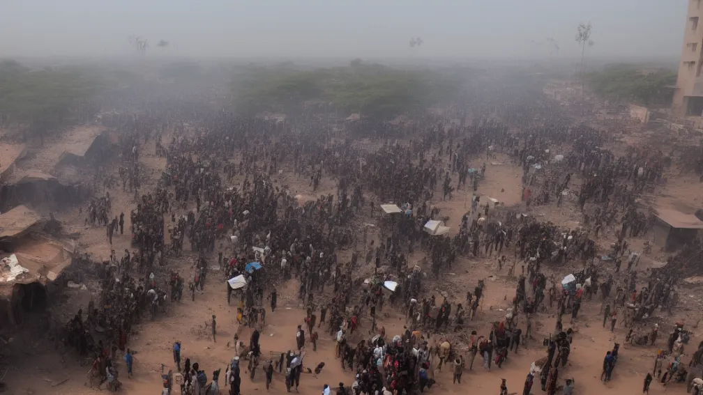 Aterizare elicopter în India provoacă haos și panică