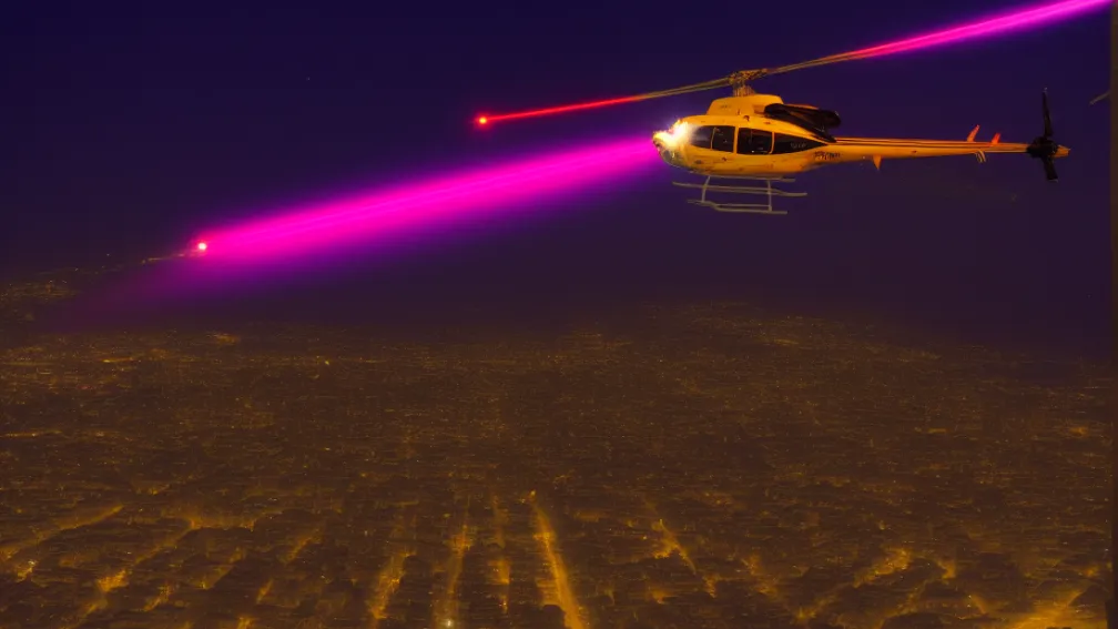 Hörde - Bărbat orbește elicopterul poliției cu laser