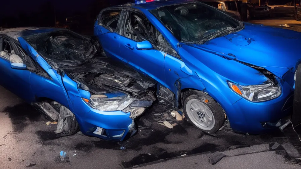 Oberhausen: Șofer beat conduce un Ford pe trei roți