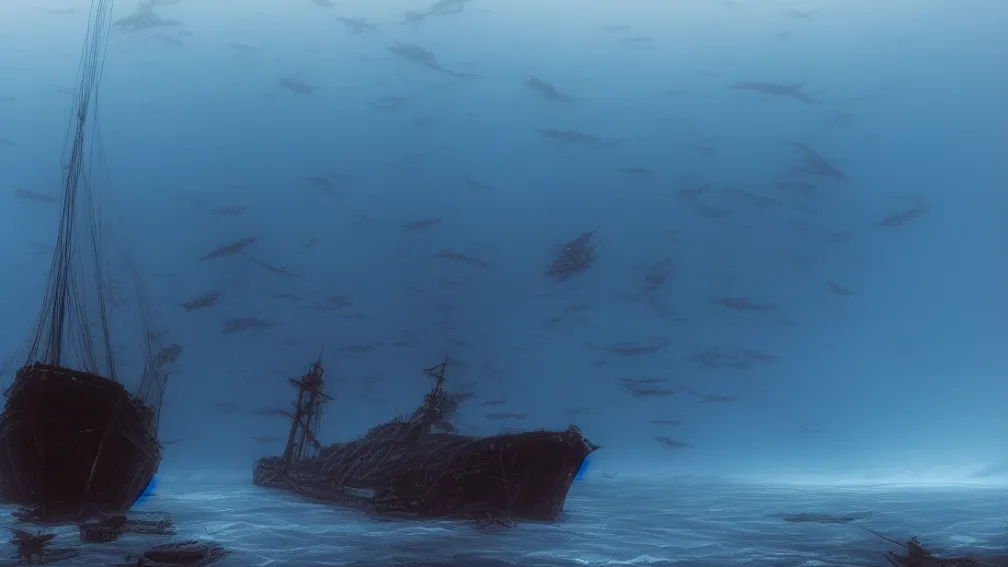 Imagini spectaculoase cu epava veche de 110 ani, aflată la 3000 de metri adâncime în Oceanul Arctic