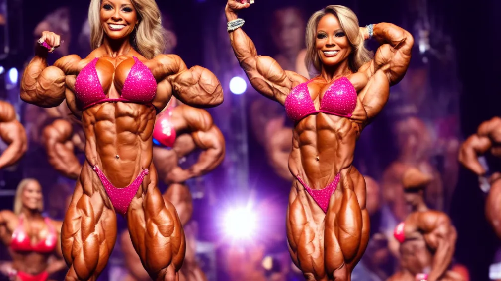 Românca stabilește un record - Starul german al bikini-ului atacă la «Mr. Olympia»!