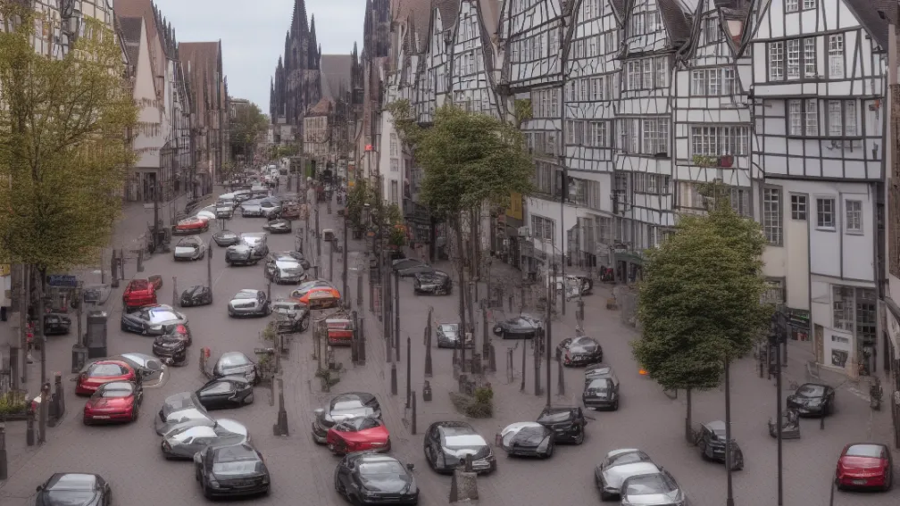 Köln: Jogger zgârie mașini pe Aachener Straße