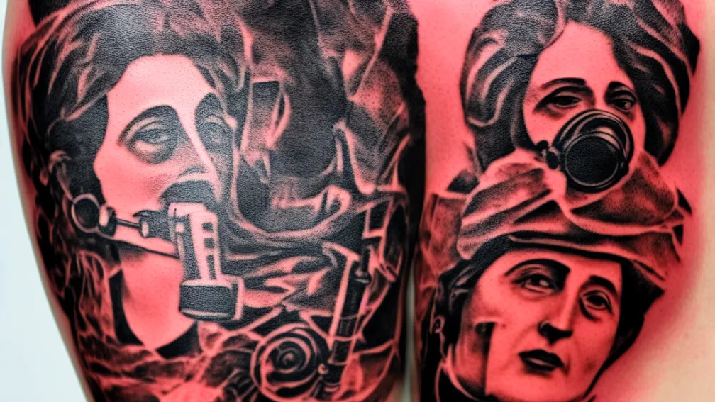 Rosa Luxemburg, mască de gaze și hienă - Heidi Reichinnek își explică tatuajele