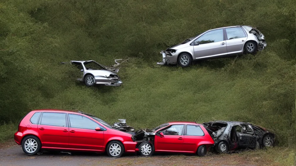 Accident frontal grav în Auetal: Două femei rănite