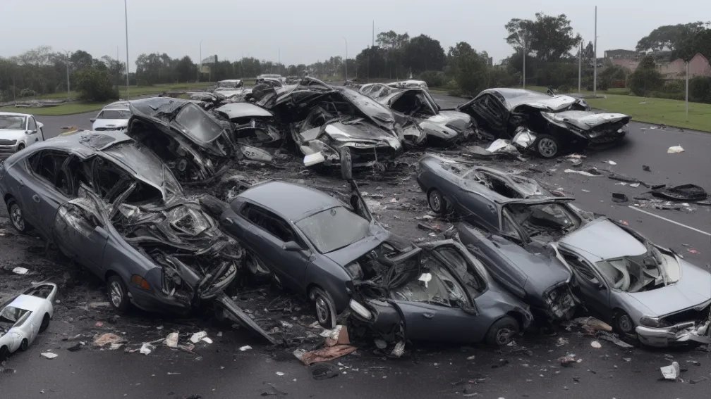 Accident grav pe L319: Tânăr din Kiel (25) provoacă accident cu 4 răniți