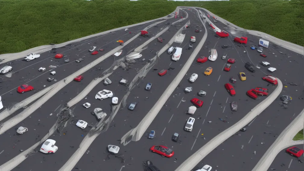 Accident cu patru vehicule blochează B45 lângă Rödermark