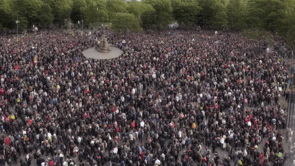 Eveniment cu influenceri blochează traficul în Frankfurt, lângă Zoo