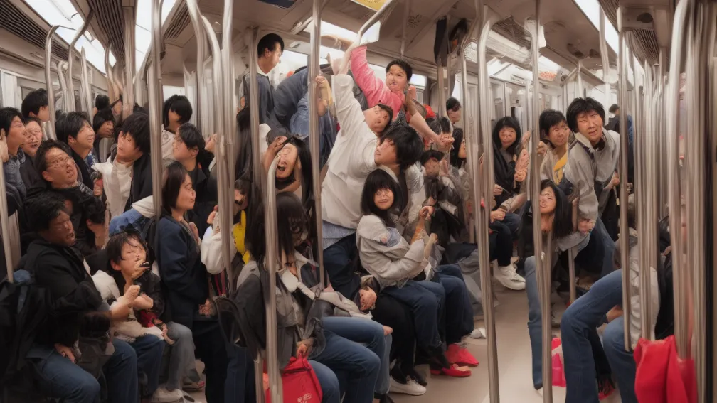 German cu milioane de fani – Campionul mondial la salturi enervează japonezii în metrou