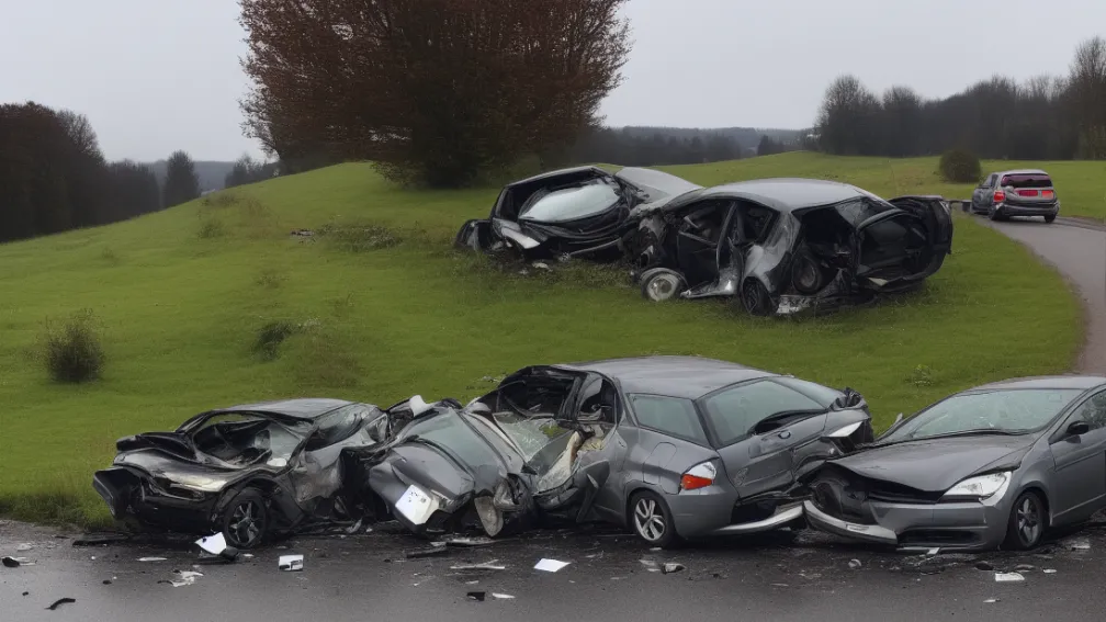 Accident la Hockenheim: Șoferiță Mazda nu a acordat prioritate și a provocat un impact