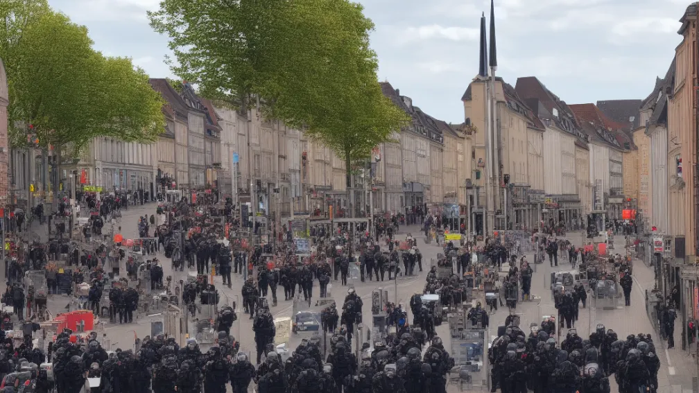 Saarlouis: Polițist rănit ușor la o demonstrație