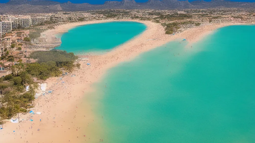 Plaja din Palma de Mallorca se îngustează – Nisipul se împuținează