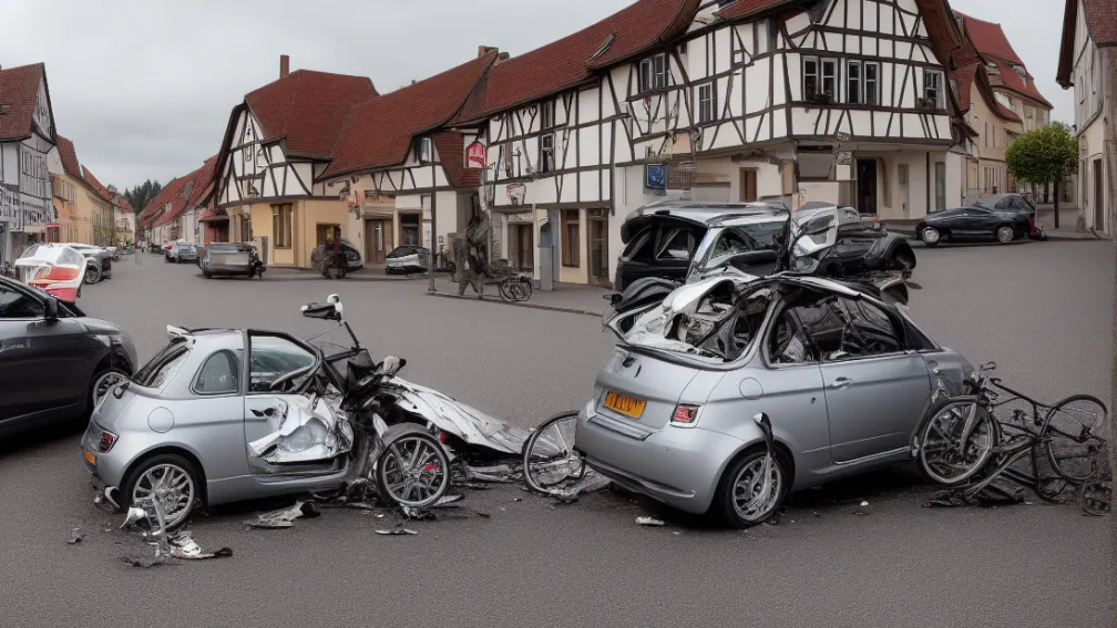 Accident grav în Differten: Ciclist francez rănit