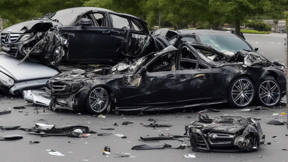 Accident mortal în Frankfurt - o tânără de 26 de ani moare după un accident cu un Mercedes AMG