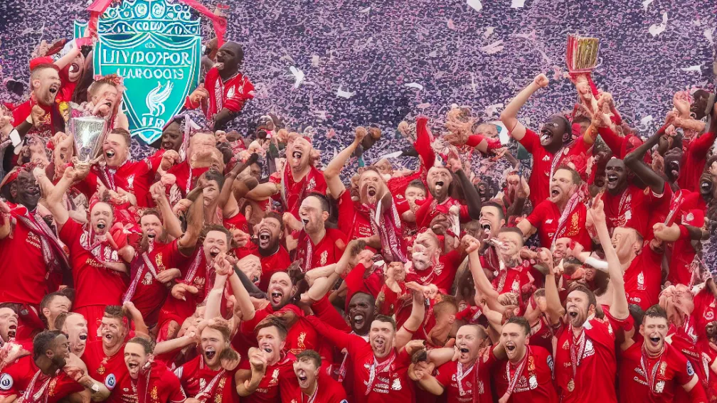 Liverpool în extaz: Salah celebrează campionatul cu un selfie pe teren