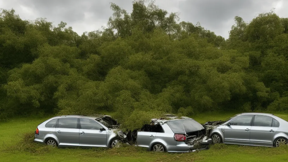 Accident grav la Burgdorf: Șofer de 21 de ani se izbește de un copac