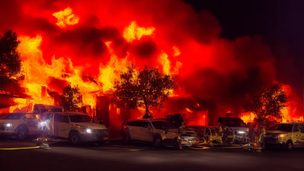 Incendiu la Holzgerlingen: Douăsprezece mașini distruse la Daimler