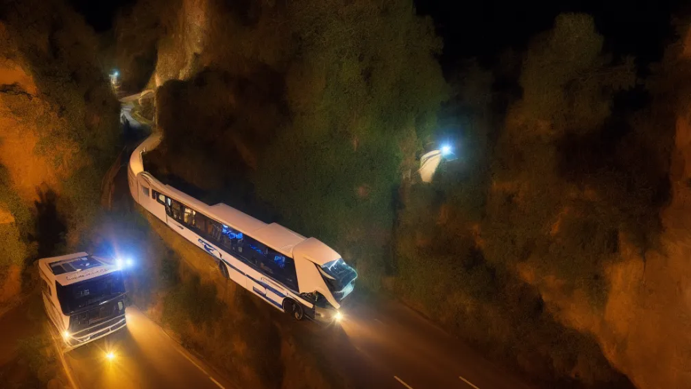 Blocați în noapte - Autobuzul clubului de handbal a trebuit să fie recuperat
