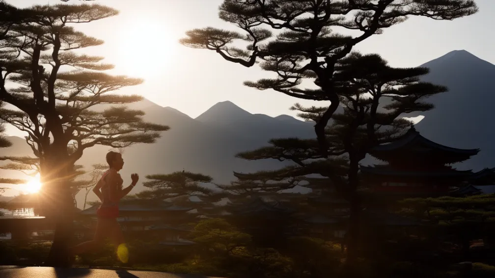 Doi maratoane pe zi! - Vedeta fitness Arda Saatçi aleargă prin Japonia