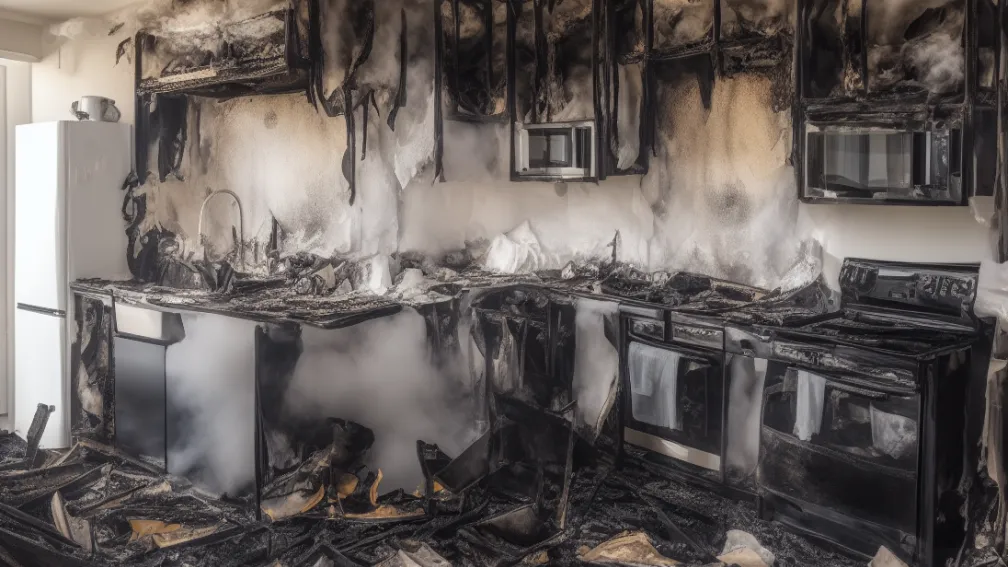 Incendiu în Waldshut-Tiengen: Bucătărie cuprinsă de flăcări, casă nelocuibilă