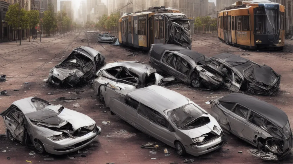 Accident grav în Köln: Opel se ciocnește cu un tramvai