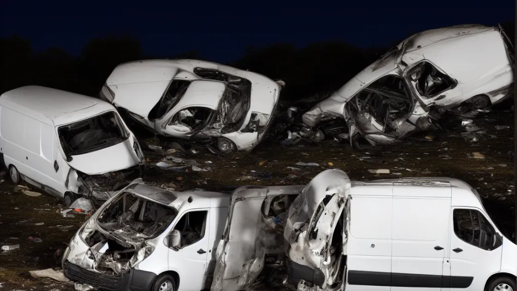 Șofer fugar după un accident mortal pe A3 - Poliția caută șoferul acestui furgon