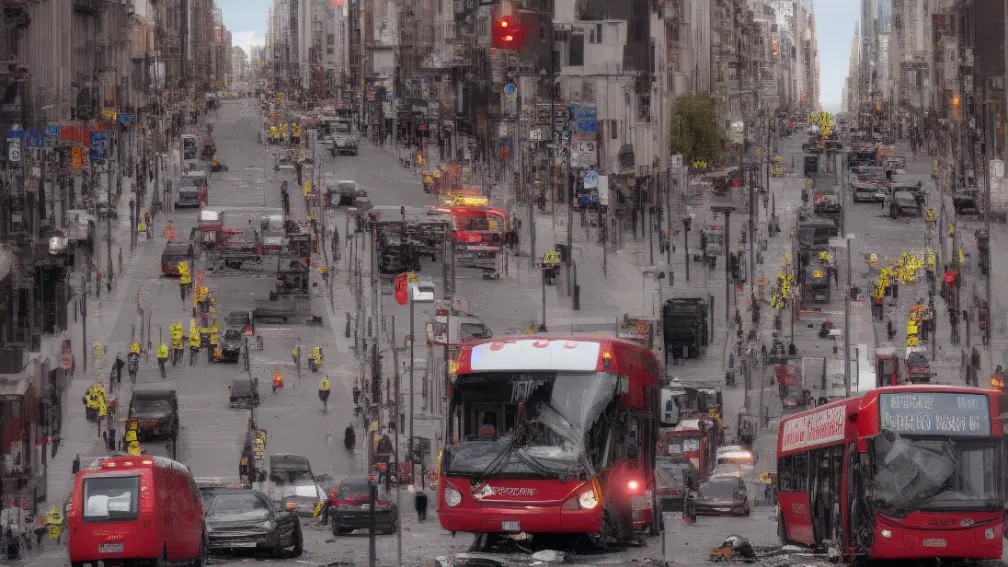 Hamburg - Autobuz lovește un pieton (67 de ani), pericol de moarte!