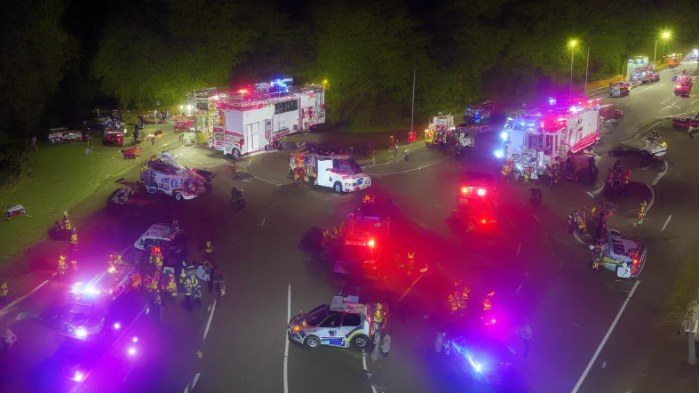 Accident grav în Esterwegen: Două persoane rănite grav