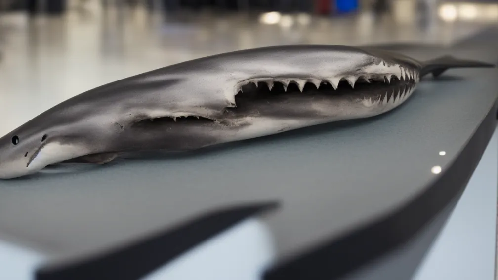 Aeroportul München: Turist a încercat să introducă ilegal o falcă de rechin