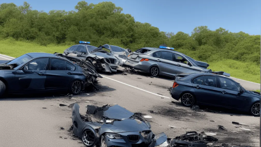Urmărire spectaculoasă pe A6: Tânăr de 24 de ani fuge de poliție și provoacă un accident