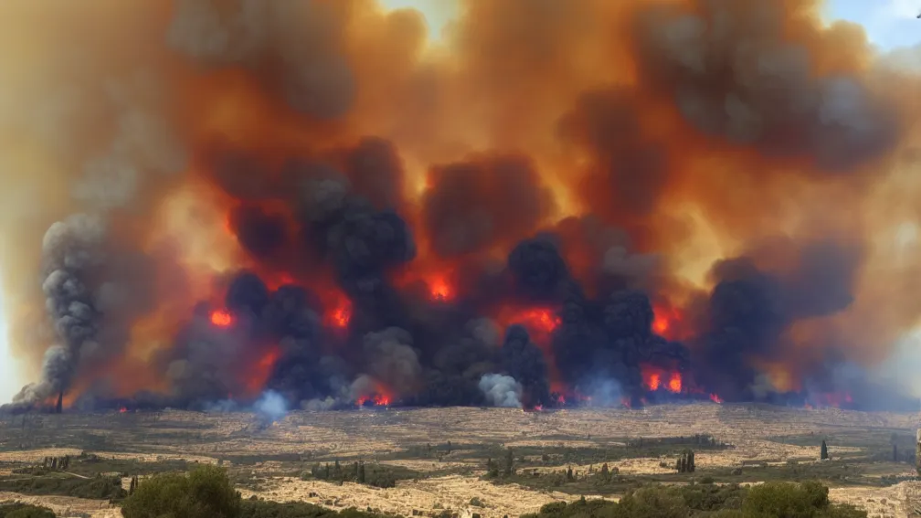 Incendii devastatoare în Israel: Evacuare dramatică prin flăcări