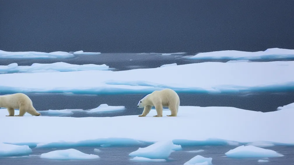 Dramă în Arctica: Urs polar atacă frontal