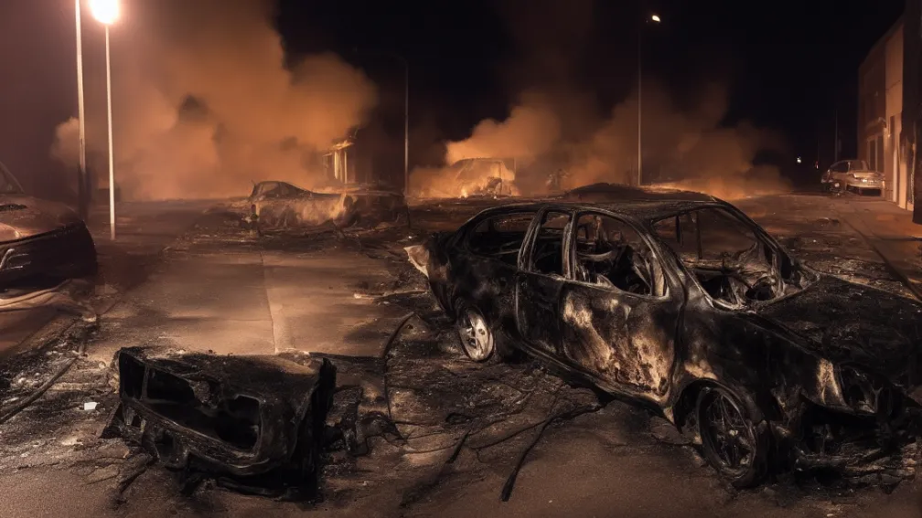 Incendiu auto în Bremerhaven: Strada Dyonisius