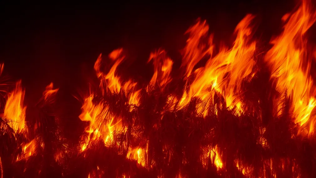 Ritual incendiar în India: Făclii zburătoare
