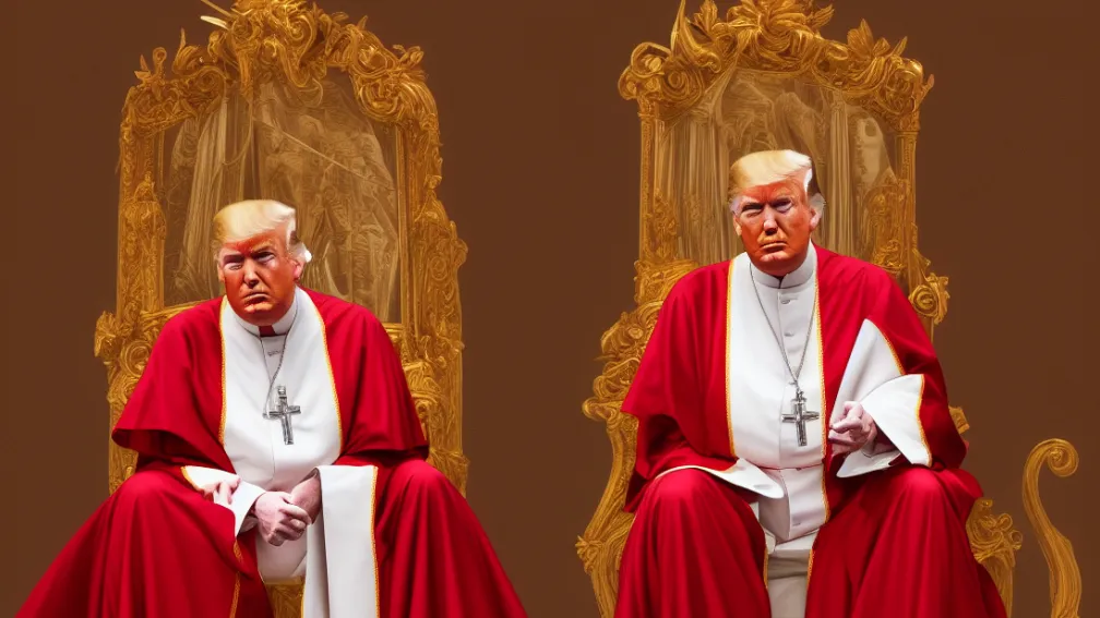 Următorul derapaj total - Trump îl imită pe Papă!