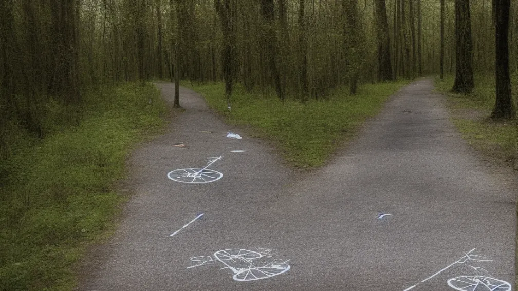 Simboluri anticonstituționale descoperite pe o pistă de biciclete lângă Bad Kleinen