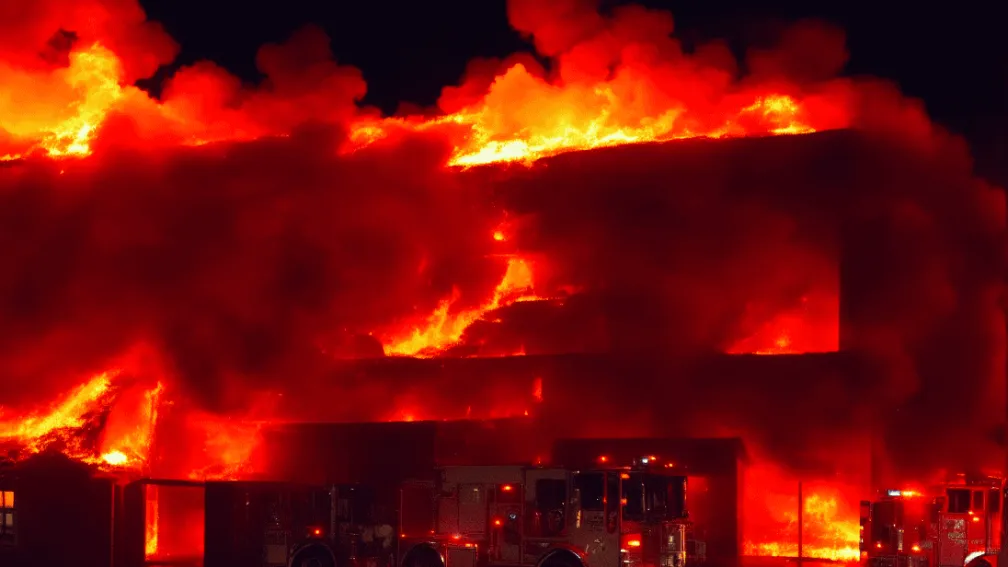 Incendiu la un depozit în Oberstdorf: Pompierii au intervenit