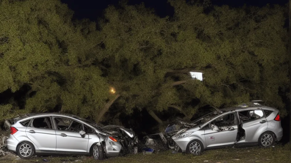 Accident grav în Obertshausen: Doi tineri mor după ce mașina se izbește de un copac