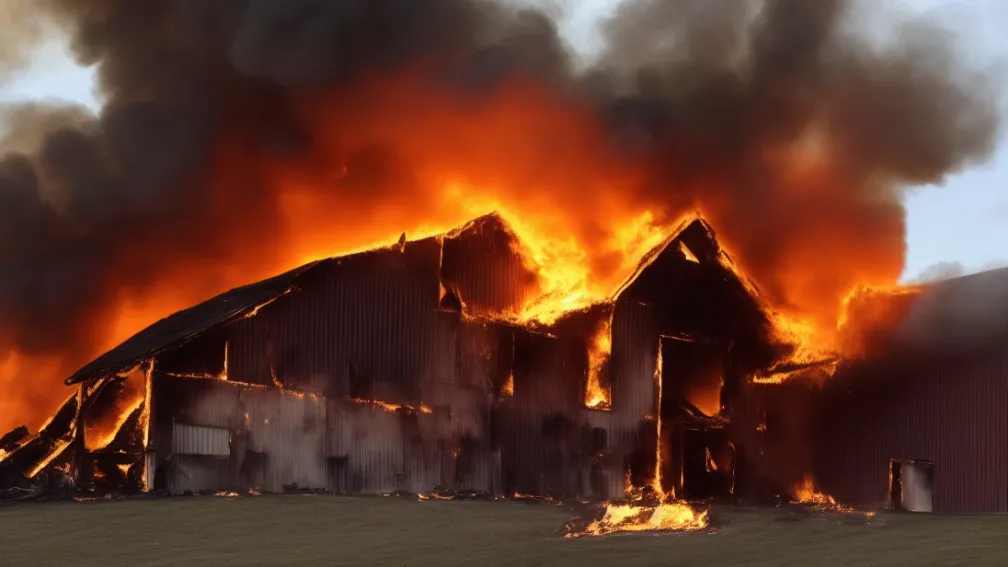 Incendiu major la Neukirchen-Vluyn: Intervenție masivă a pompierilor