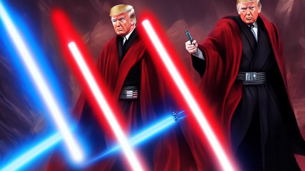 Trump Jedi: Imagine generată de AI stârnește dezbateri de Ziua Star Wars