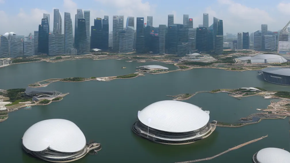 Stadion plutitor în Singapore: Arhitectură spectaculoasă