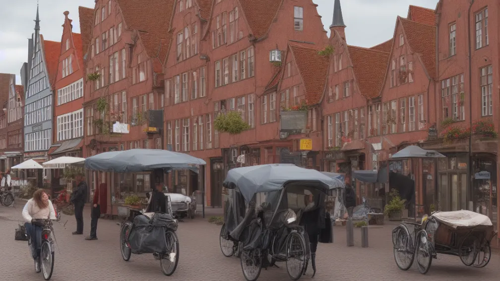 Lübeck: Bicicletă cargo lovește un Seat și fuge