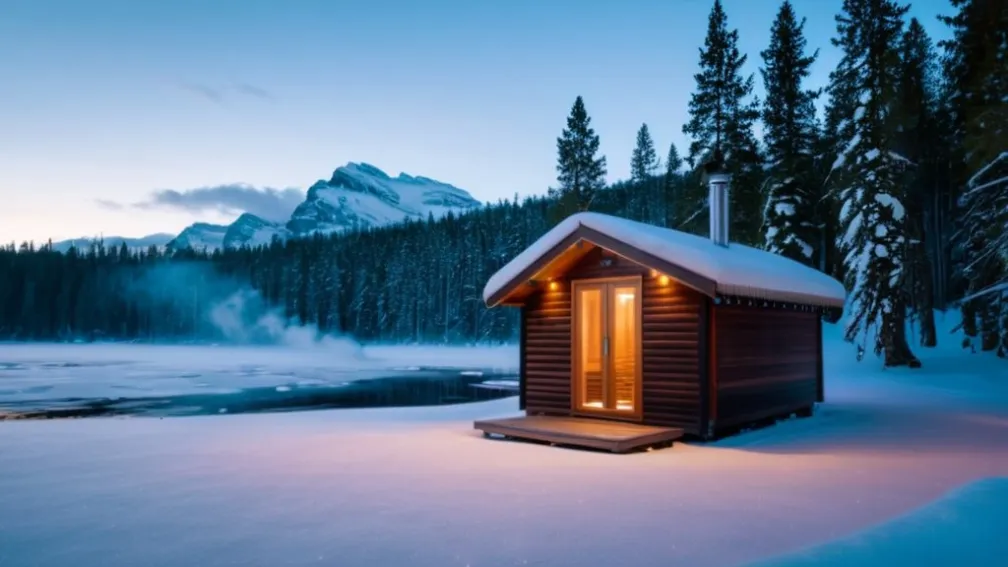 Lola Weippert, de la saună la baie de gheață în Finlanda