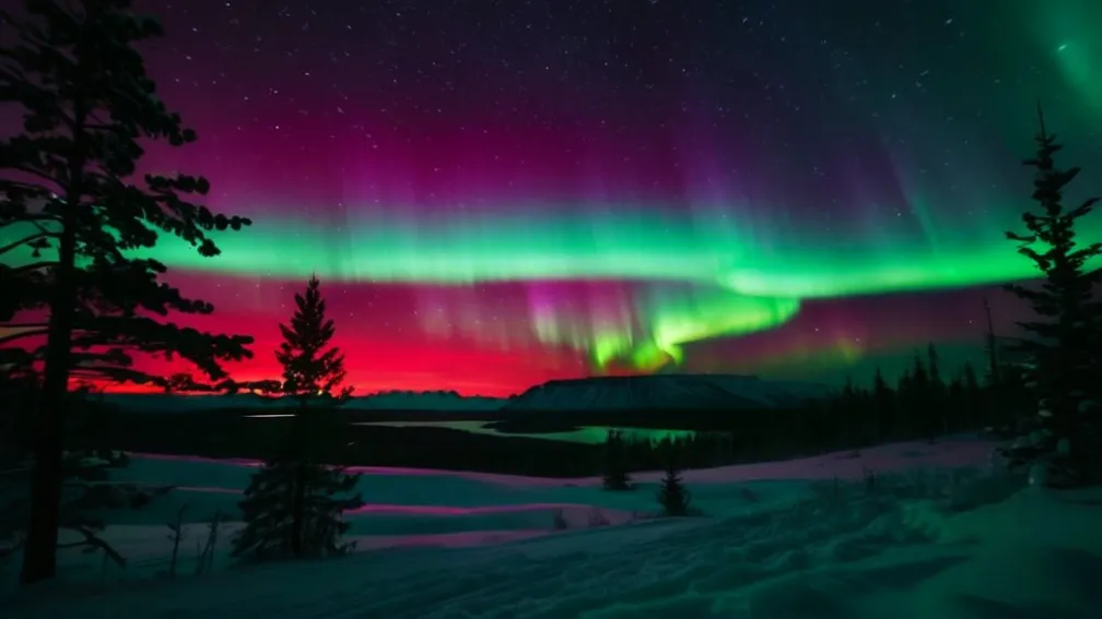 Aurore Boreale Spectaculoase deasupra Germaniei: Mii de Oameni au Imortalizat Fenomenul Măreț