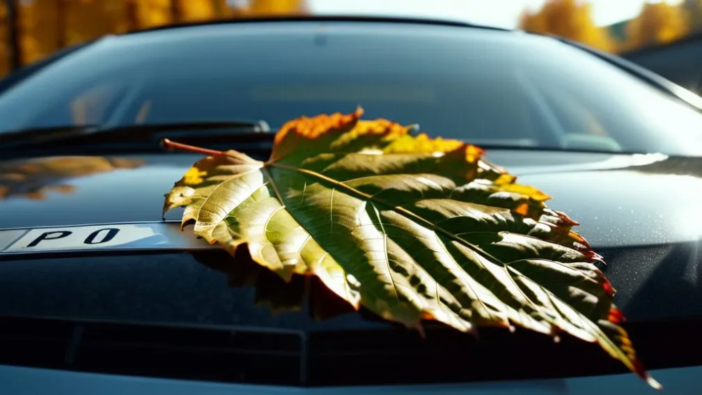 Încercare eșuată de ascundere: Șoferiță din Germania a camuflat numerele expirate cu frunze