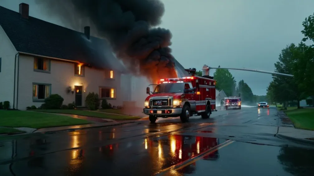 Incendiu grav în Barsinghausen: un bărbat de 88 de ani, rănit grav